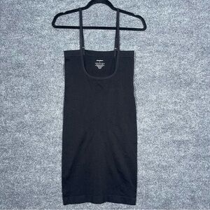 Dressbarn Womens Large Black Scoop Neck Adjustable Straps Shapewear Slip‎ Dress